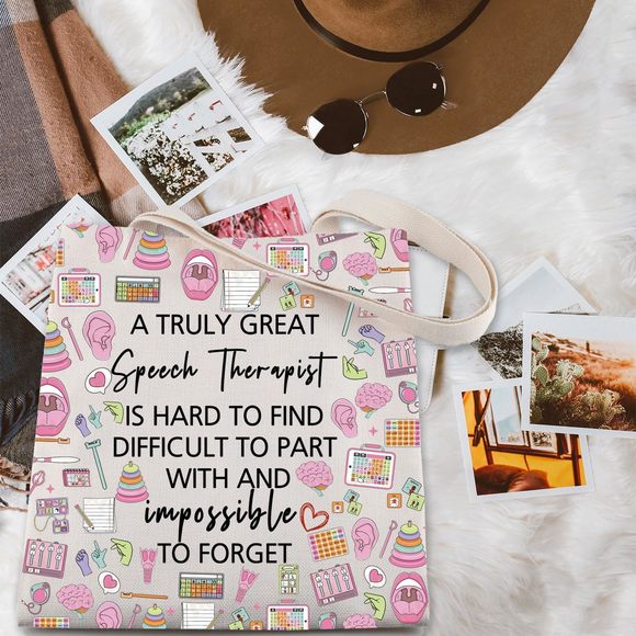 Speech Therapist Areciation Tote Bag Speech Language Pathologist Gifts Slp C o_ - Picture 4 of 6